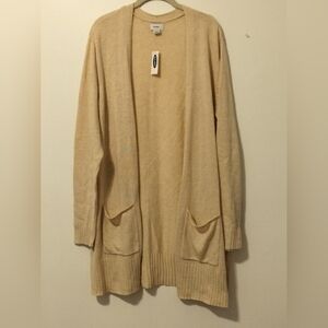NWT Old Navy Women's Open Front Long Line Sweater XXL